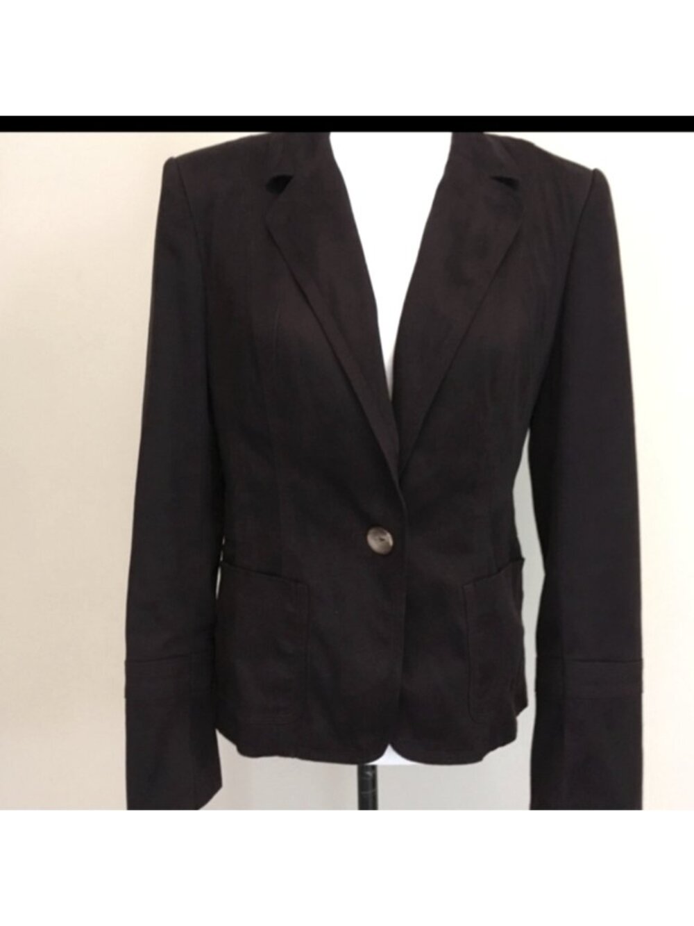 Next dark purple Faux suede blazer